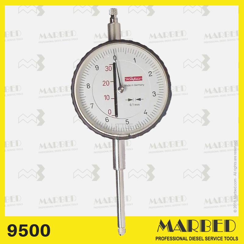 30 mm decimal dial gauge for the rack rod travel.
Similar to 1 687 233 015