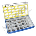 [9791] Shim kit in case, for calibrating the Bosch diesel injectors (wide type)