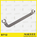 [9712] Ring spanner for slackening the fuel injection pipes.
Similar to Bosch 0 986 611 823, KDEP 1115.